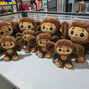 Planet Gates New Russia Anime Cheburashka Plush Doll Big Eyes Monkey Чебурашка Stuffed Plushie Toys Lovely Appease Pillow For Kids Gifts