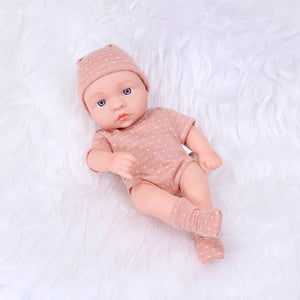 Planet Gates New Silicone Reborn Dolls 20cm Reborn Baby Doll Mini Soft and Full Body Silicone Reborn Toddler Doll Baby Doll For Girls