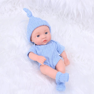 Planet Gates New Silicone Reborn Dolls 20cm Reborn Baby Doll Mini Soft and Full Body Silicone Reborn Toddler Doll Baby Doll For Girls