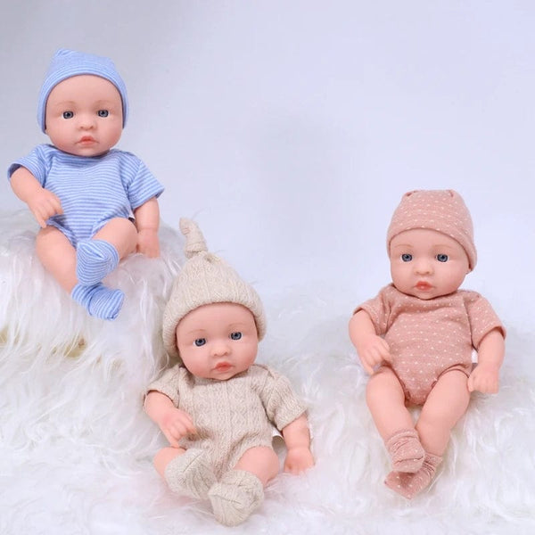 Planet Gates New Silicone Reborn Dolls 20cm Reborn Baby Doll Mini Soft and Full Body Silicone Reborn Toddler Doll Baby Doll For Girls