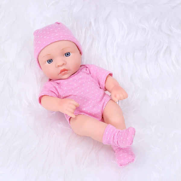 Planet Gates New Silicone Reborn Dolls 20cm Reborn Baby Doll Mini Soft and Full Body Silicone Reborn Toddler Doll Baby Doll For Girls