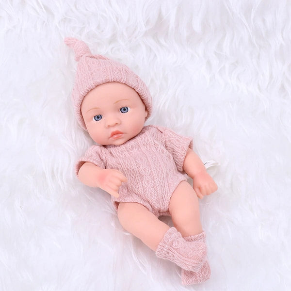 Planet Gates New Silicone Reborn Dolls 20cm Reborn Baby Doll Mini Soft and Full Body Silicone Reborn Toddler Doll Baby Doll For Girls