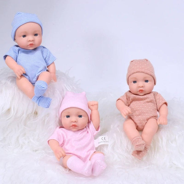 Planet Gates New Silicone Reborn Dolls 20cm Reborn Baby Doll Mini Soft and Full Body Silicone Reborn Toddler Doll Baby Doll For Girls