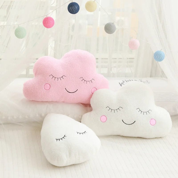 Planet Gates New Stuffed Cloud Moon Star Raindrop Plush Pillow Soft Cushion Toys For Children Baby Kids Girl Christmas Gift Room Car Decor