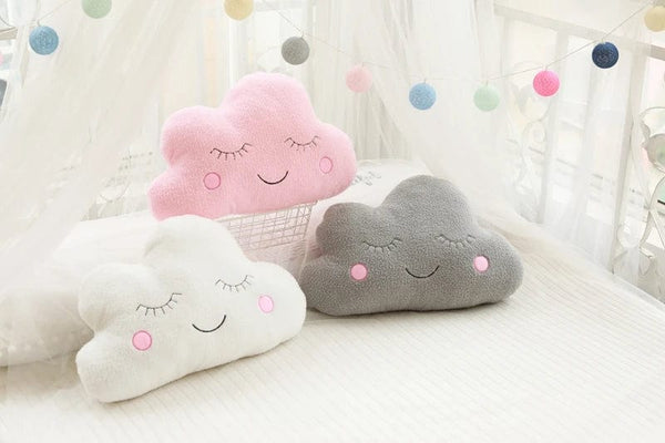 Planet Gates New Stuffed Cloud Moon Star Raindrop Plush Pillow Soft Cushion Toys For Children Baby Kids Girl Christmas Gift Room Car Decor