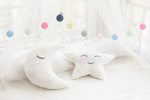 Planet Gates New Stuffed Cloud Moon Star Raindrop Plush Pillow Soft Cushion Toys For Children Baby Kids Girl Christmas Gift Room Car Decor