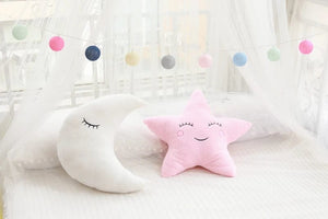 Planet Gates New Stuffed Cloud Moon Star Raindrop Plush Pillow Soft Cushion Toys For Children Baby Kids Girl Christmas Gift Room Car Decor