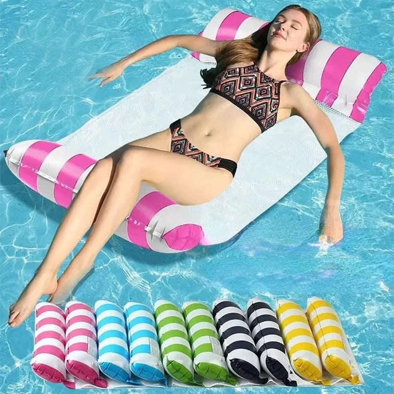 Planet Gates New Summer For Adult Water Hammock Recliner Inflatable Floating Swimming Mattress Sea Swimming Ring Pool Party Toy Lounge Bed