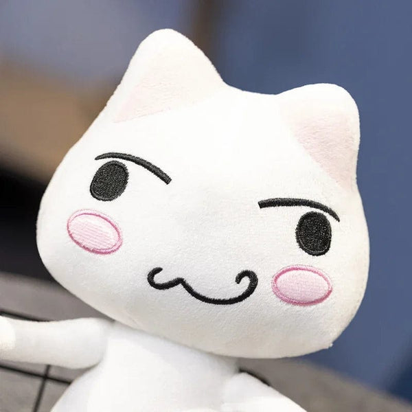Planet Gates New Toro Inoue Cat Plush Anime Game Doll Stuffed Kittens Plushie Cartoon Couple Black and White Cats Decor Gift Toys for Kids