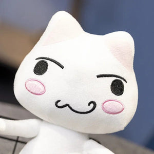 Planet Gates New Toro Inoue Cat Plush Anime Game Doll Stuffed Kittens Plushie Cartoon Couple Black and White Cats Decor Gift Toys for Kids