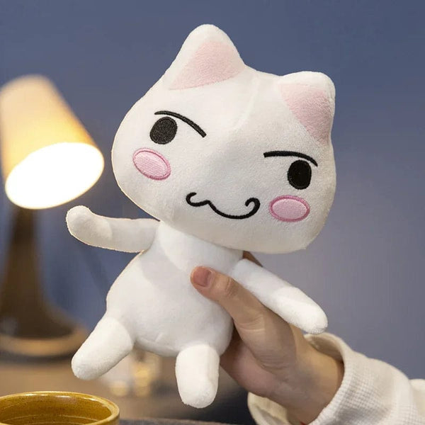 Planet Gates New Toro Inoue Cat Plush Anime Game Doll Stuffed Kittens Plushie Cartoon Couple Black and White Cats Decor Gift Toys for Kids