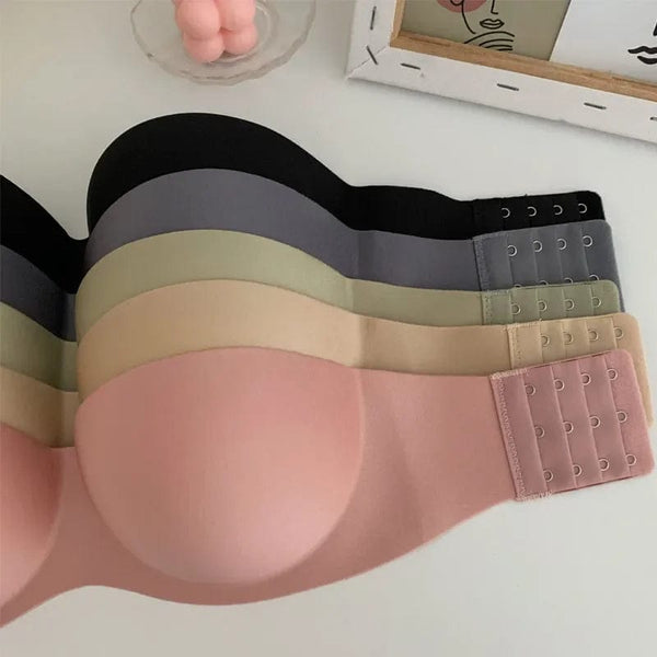 Planet Gates New Tube Top Underwear Soild Color Sexy Lingerie Strapless Bra Push Up Bra Seamless Bralette Sexy Solid Color Women Lingerie