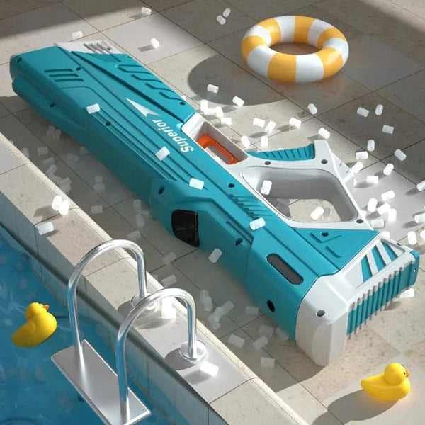 Planet Gates New Water Gun Electric Full Continuous Firing Toy Summer Beach Pool Water Toy Gun Fully Automatic Water Absorption Toys for Kids