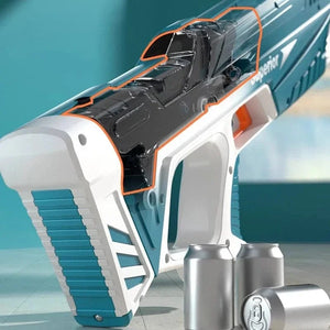 Planet Gates New Water Gun Electric Full Continuous Firing Toy Summer Beach Pool Water Toy Gun Fully Automatic Water Absorption Toys for Kids