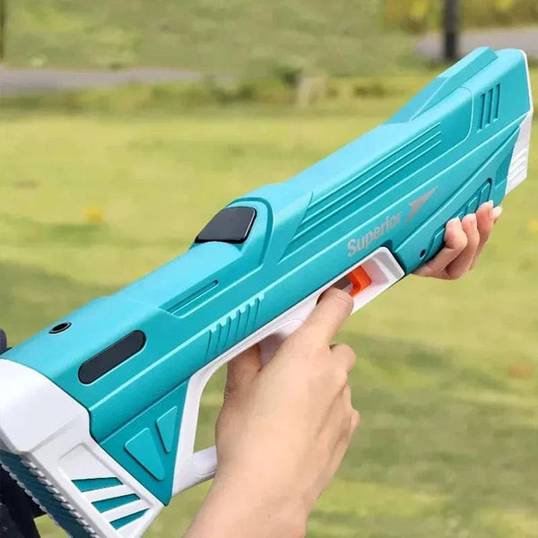 Planet Gates New Water Gun Electric Full Continuous Firing Toy Summer Beach Pool Water Toy Gun Fully Automatic Water Absorption Toys for Kids