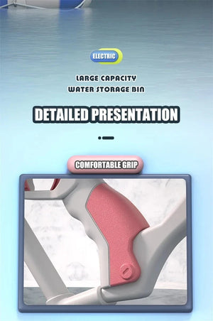 Planet Gates New Water Gun Electric Full Continuous Firing Toy Summer Beach Pool Water Toy Gun Fully Automatic Water Absorption Toys for Kids