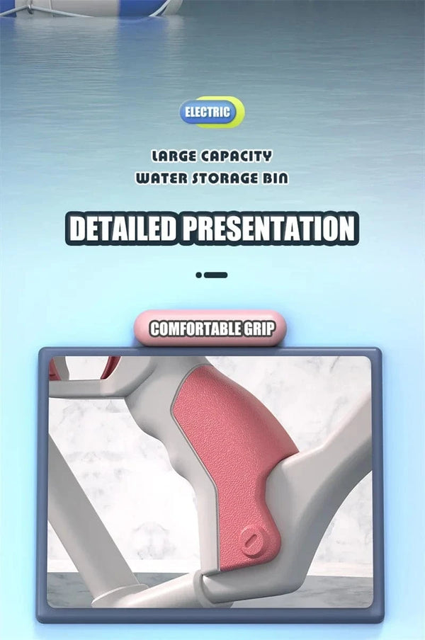 Planet Gates New Water Gun Electric Full Continuous Firing Toy Summer Beach Pool Water Toy Gun Fully Automatic Water Absorption Toys for Kids