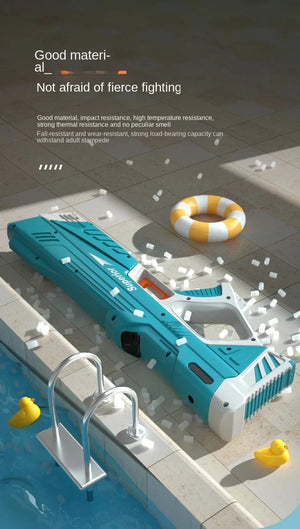 Planet Gates New Water Gun Electric Full Continuous Firing Toy Summer Beach Pool Water Toy Gun Fully Automatic Water Absorption Toys for Kids