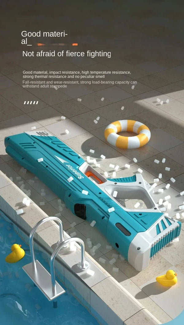 Planet Gates New Water Gun Electric Full Continuous Firing Toy Summer Beach Pool Water Toy Gun Fully Automatic Water Absorption Toys for Kids