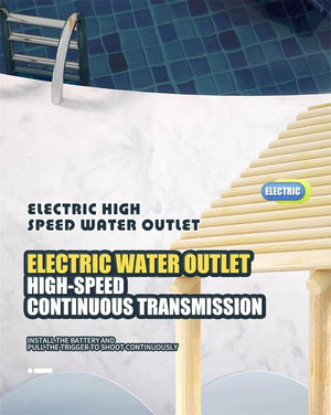 Planet Gates New Water Gun Electric Full Continuous Firing Toy Summer Beach Pool Water Toy Gun Fully Automatic Water Absorption Toys for Kids