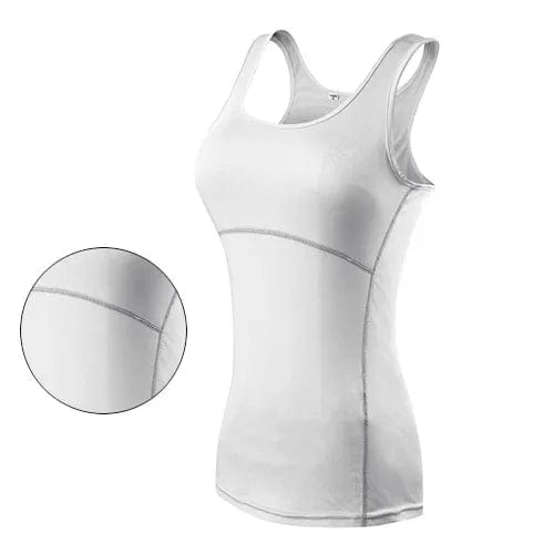 Planet Gates New Yoga Tops Women Sexy Gym Sportswear Vest Fitness tight woman clothing Sleeveless Running shirt Quick Dry White Yoga Tank Top