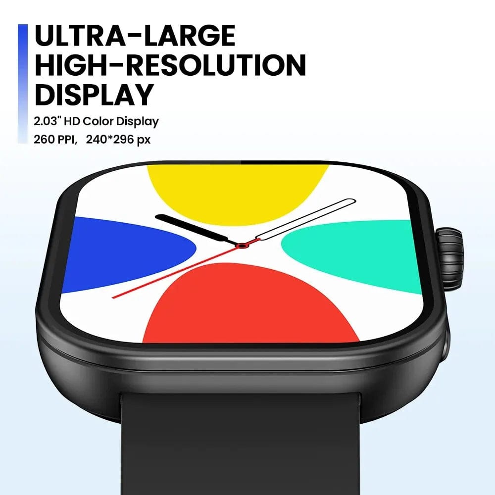 Planet Gates New Zeblaze Btalk Plus Voice Calling Smartwatch 2.03'' HD Color Display Health and Fitness Tracking Smart Watch for Men Women