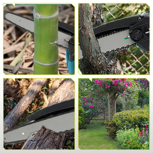 Planet Gates NEWBENY 8 Inch Brushless Electric Saw With Oiler Cordless Woodworking Garden Pruning Saw Power Tools For Makita 18V Battery