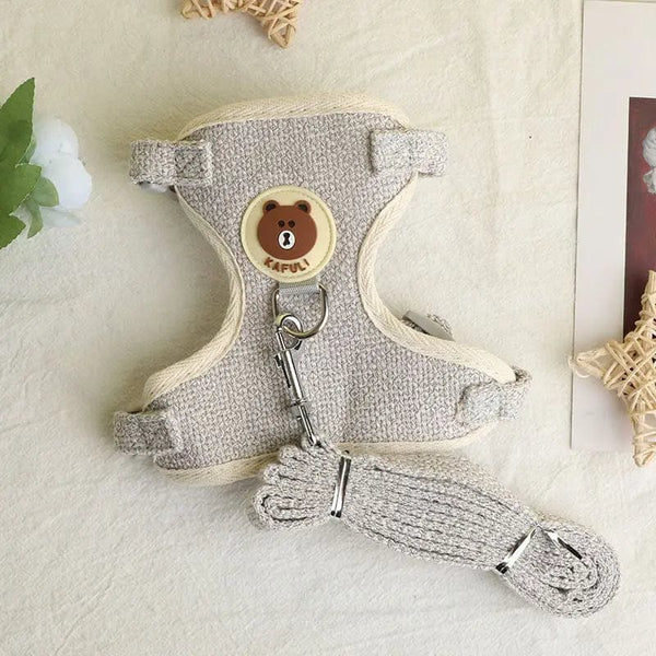 Planet Gates Newest Cute Rabbit Harness and Leash Set Bunny Pet Accessories Vest Harnesses Rabbit Leashes for Outdoor Walking Pets Supplies