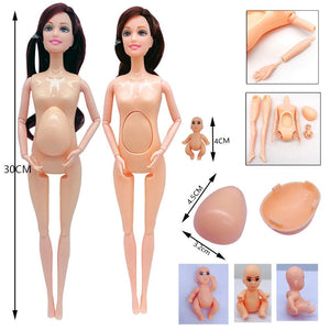 Planet Gates Newest Handmade Doll Accessories Baby Dolls Pregnant Mom Lady For Girls Game Christmas Birthday Present Gift Kids Toy,No Box