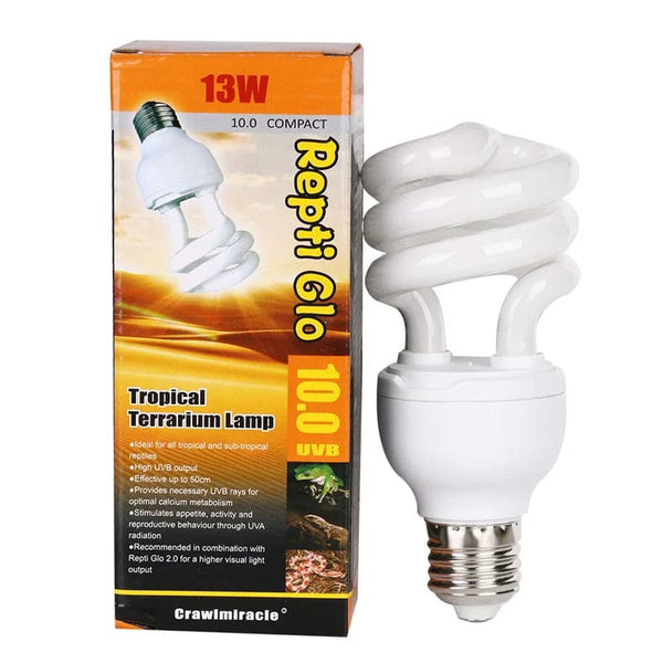 Planet Gates Newly Hot 5.0 10.0 UVB 13W Reptile Light Bulb UV Glow Lamp for Vivarium Terrarium Tortoise ES-E27 Energy saving lamps
