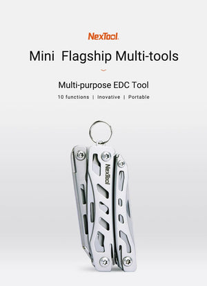 Planet Gates NexTool Mini Flagship Red/Green 10 IN 1 Multi Functional Folding EDC Hand Tool Screwdriver Mini Pliers Bottle Opener Outdoor