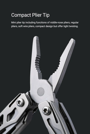 Planet Gates NexTool Mini Flagship Red/Green 10 IN 1 Multi Functional Folding EDC Hand Tool Screwdriver Mini Pliers Bottle Opener Outdoor