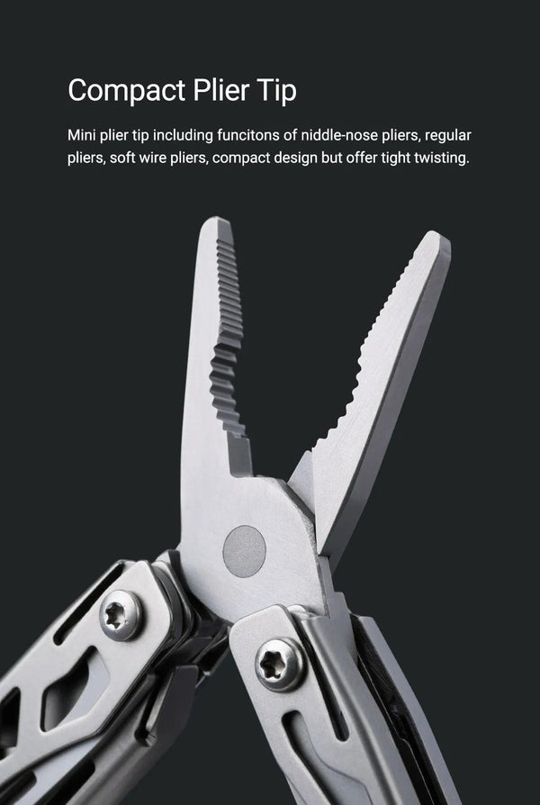 Planet Gates NexTool Mini Flagship Red/Green 10 IN 1 Multi Functional Folding EDC Hand Tool Screwdriver Mini Pliers Bottle Opener Outdoor