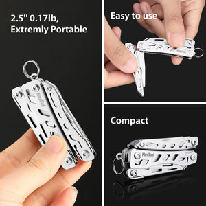 Planet Gates NexTool Mini Flagship Red/Green 10 IN 1 Multi Functional Folding EDC Hand Tool Screwdriver Mini Pliers Bottle Opener Outdoor