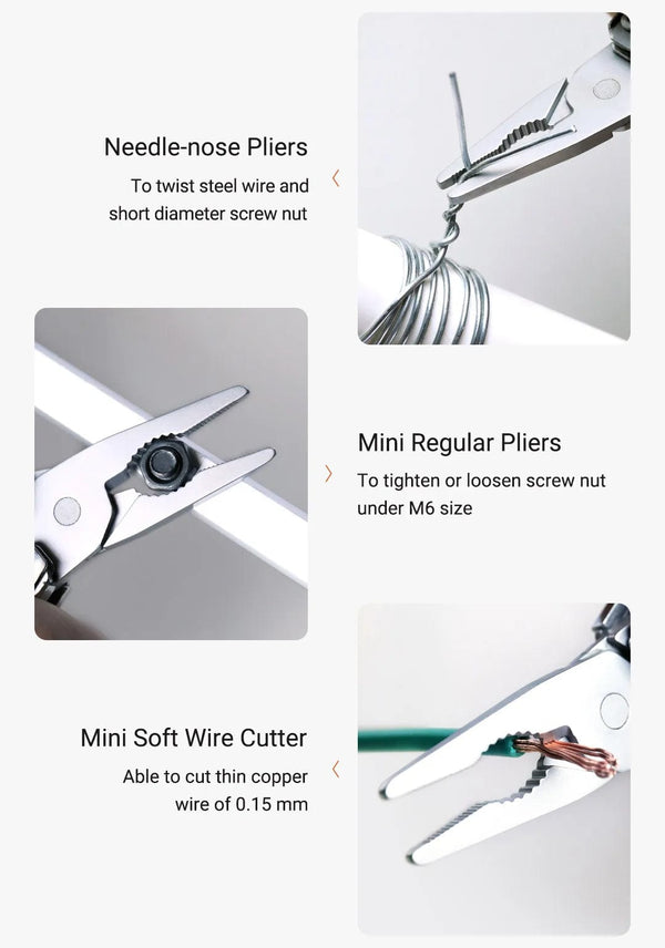 Planet Gates NexTool Mini Flagship Red/Green 10 IN 1 Multi Functional Folding EDC Hand Tool Screwdriver Mini Pliers Bottle Opener Outdoor
