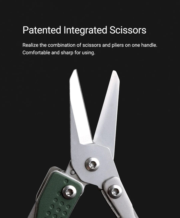 Planet Gates NexTool Mini Flagship Red/Green 10 IN 1 Multi Functional Folding EDC Hand Tool Screwdriver Mini Pliers Bottle Opener Outdoor
