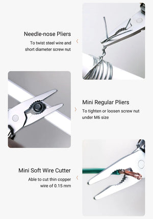 Planet Gates NexTool Mini Flagship Red/Green 10 IN 1 Multi Functional Folding EDC Hand Tool Screwdriver Mini Pliers Bottle Opener Outdoor