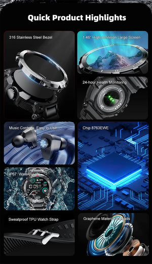 Planet Gates NFC 2 In 1 Bluetooth Headset Smart Watch TWS Music Talk With Earbuds 4 Hours Of Strong Sound Effects Music Lover Men SmartWatch