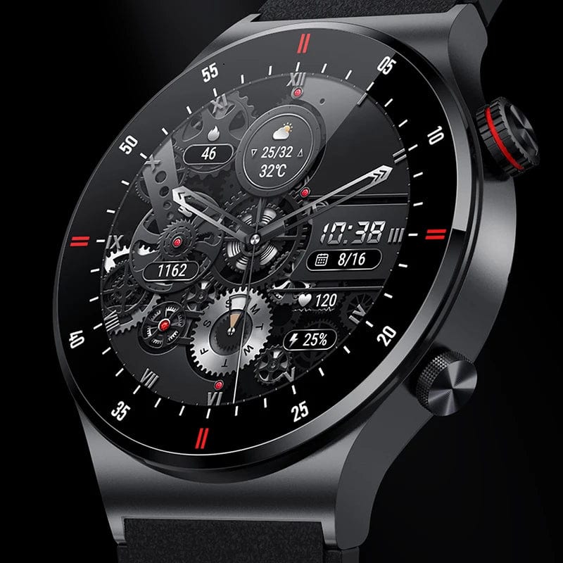 Planet Gates NFC access control / Single steel strip NFC Bluetooth Call Smart Watch Men Full Screen GPS Sports Bracelet Waterproof ECG Health Monitor SmartWatch for IOS Android 2024