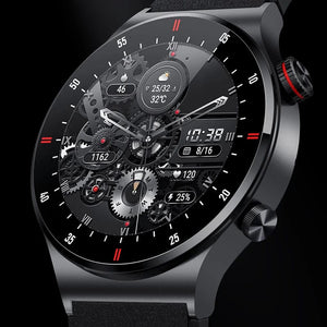 Planet Gates NFC access control / Single steel strip NFC Bluetooth Call Smart Watch Men Full Screen GPS Sports Bracelet Waterproof ECG Health Monitor SmartWatch for IOS Android 2024