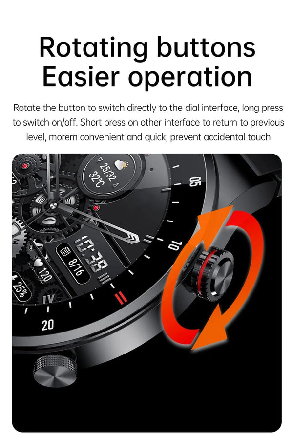 Planet Gates NFC access control / Single steel strip NFC Bluetooth Call Smart Watch Men Full Screen GPS Sports Bracelet Waterproof ECG Health Monitor SmartWatch for IOS Android 2024