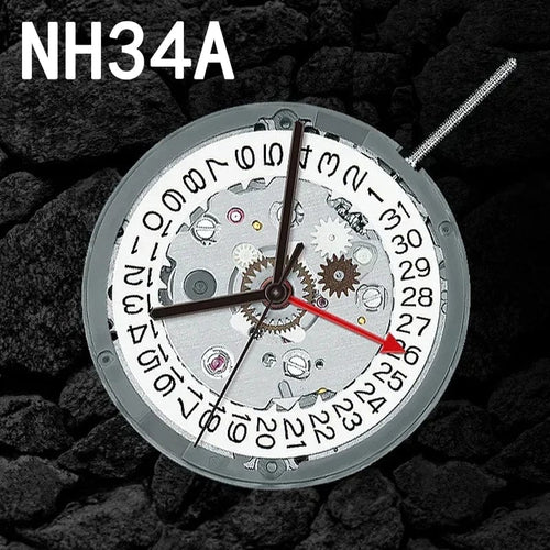Planet Gates NH34 Movement 24 jewels nh34a gmt 4 Hands 4R34 GMT Date Watch Automatic Metal High Accuracy Winding