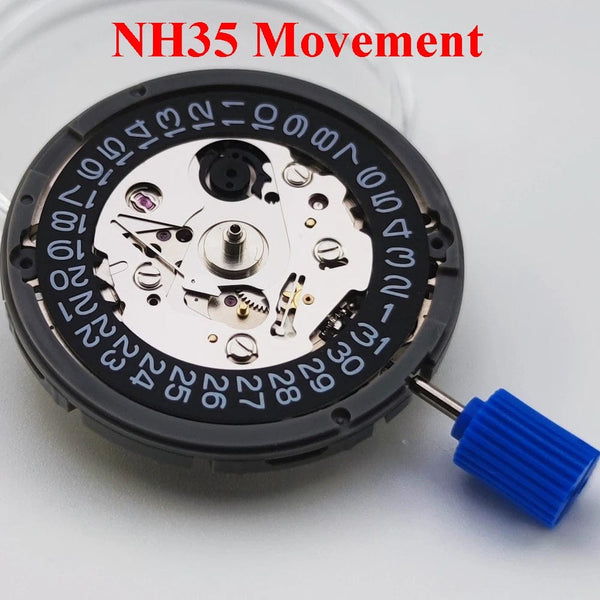Planet Gates NH35 Movement High Accuracy Automatic Mechanical Watch Wrist Day Date Wristwatches Wrist 3.0or3.8 clock Crown