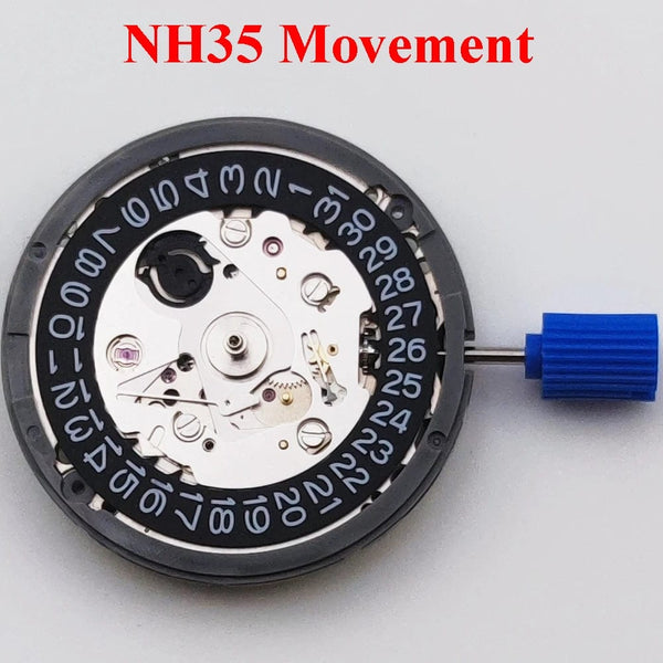Planet Gates NH35 Movement High Accuracy Automatic Mechanical Watch Wrist Day Date Wristwatches Wrist 3.0or3.8 clock Crown