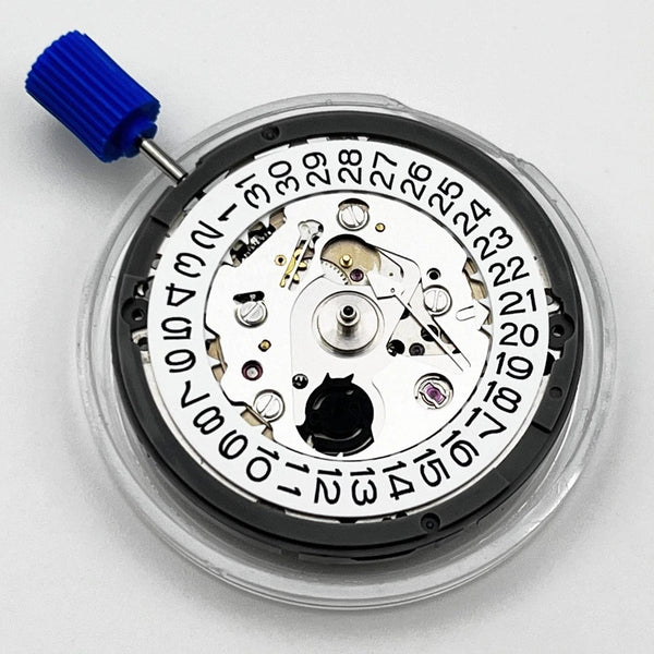 Planet Gates NH35 Movement White Calendar 24 Jewels High Accuracy Mechanical Movement Watch Accessories For 3/3.8 o'clock Crown