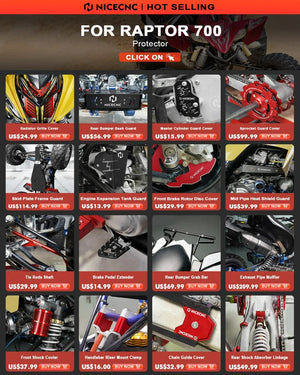 Planet Gates NICECNC ATV Engine Cover Cap Plug Kit For YAMAHA Raptor 700 2006-2024 700R Raptor 660 2001-2005 YFZ450R 2014–24 YXZ1000R YZ250F