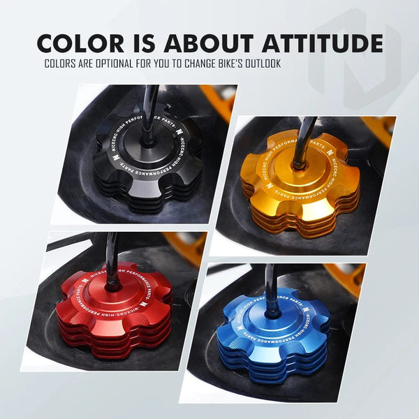 Planet Gates NICECNC For Yamaha RAPTOR 700 06-11 13-22 700R 13-16 18-22 GRIZZLY 125 Gas Fuel Petrol Tank Cap Replacement Lid ATV Accessories