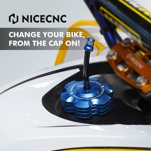 Planet Gates NICECNC For Yamaha RAPTOR 700 06-11 13-22 700R 13-16 18-22 GRIZZLY 125 Gas Fuel Petrol Tank Cap Replacement Lid ATV Accessories