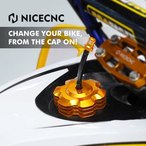 Planet Gates NICECNC For Yamaha RAPTOR 700 06-11 13-22 700R 13-16 18-22 GRIZZLY 125 Gas Fuel Petrol Tank Cap Replacement Lid ATV Accessories