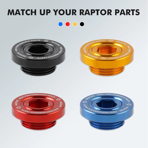 Planet Gates NICECNC Oil Filler Cap For Yamaha Raptor 700 700R 2006-2024 Engine Oil Drain Plug Sump Nut Wolverine X4 YZF R1 ATV Accessories